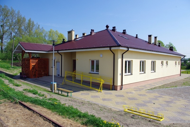 Zdjęcie wykonanej świetlicy wiejskiej w Kozach.